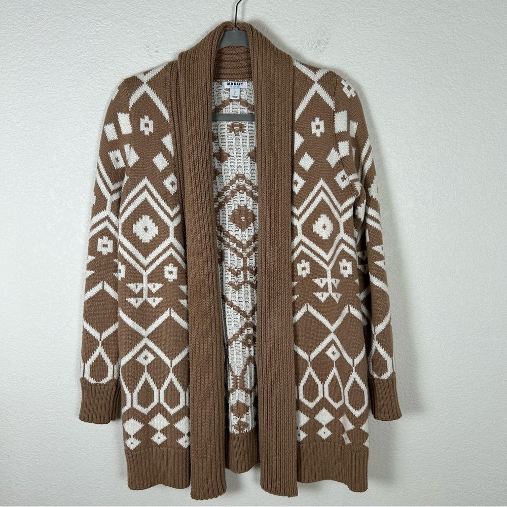 Women’s Old Navy SP Aztec open front long cardigan